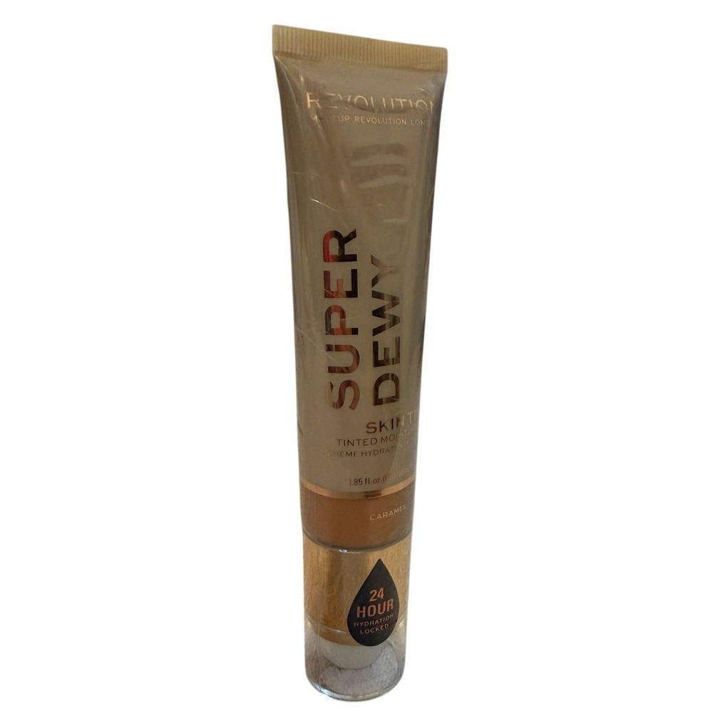 Makeup Revolution SuperDewy Tinted Moisturizer Caramel 55ml, 1.85 Fl oz. New - Picture 5 of 8
